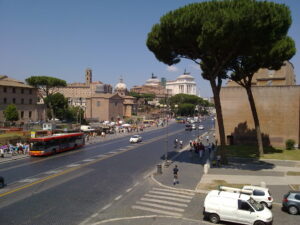 View of Via Dei Fori Imperiali