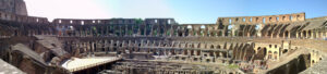 Panorama of the interior of the coliseum