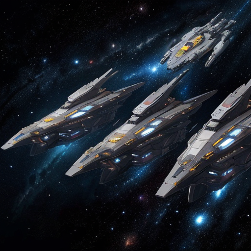 A gaggle of four ships